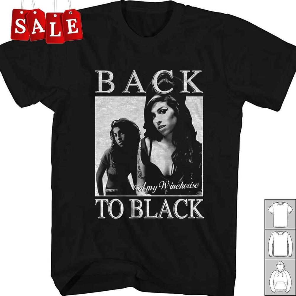 New Amy Winehouse Back To Black Gift For Fans Unisex All Size TShirt UH382 Unisex T-Shirt M