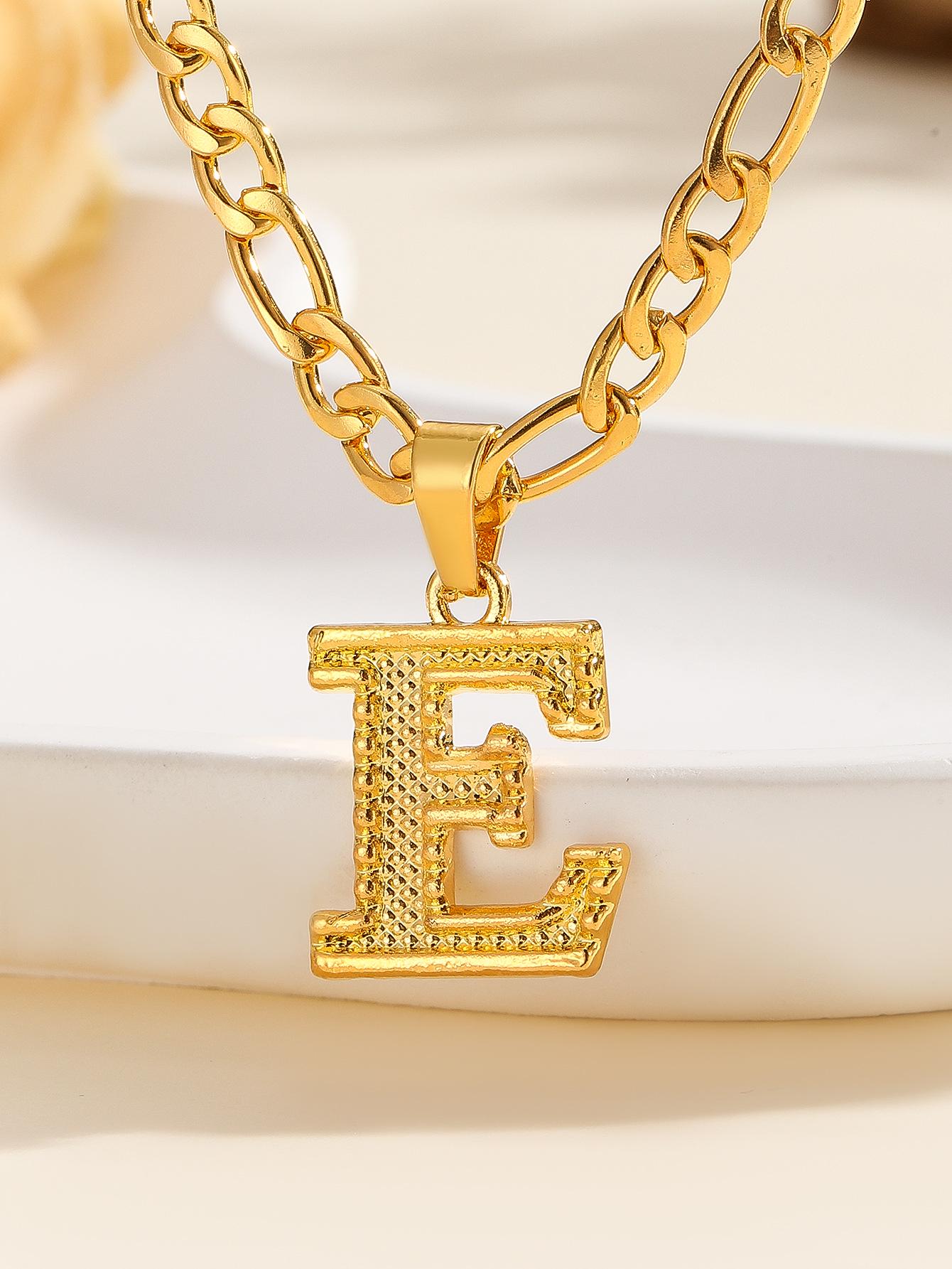 Трансграничное 26-буквенное ожерелье из нержавеющей стали с подвеской