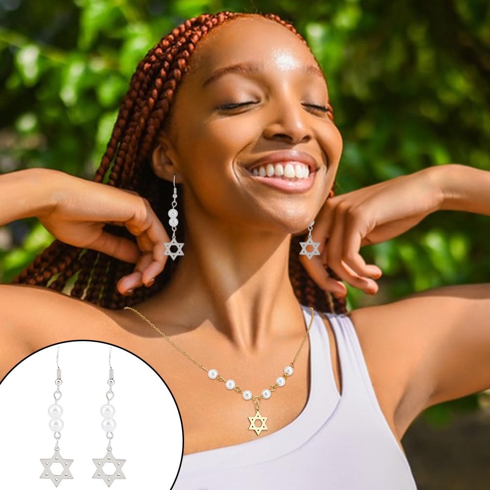 UNICRAFTALE около 60 шт. 2 цвета Подвеска на религиозную тему 304 Нержавеющая сталь Шармы Звезда Давида Крошечная шестиконечная звезда Подвеска Аксессуары Отверстие 1,2 мм