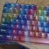 Original Height Translucent Rainbow Keycap Set With Smooth Texture 132 Keys Compatible For Mechanical Keyboards Keycaps