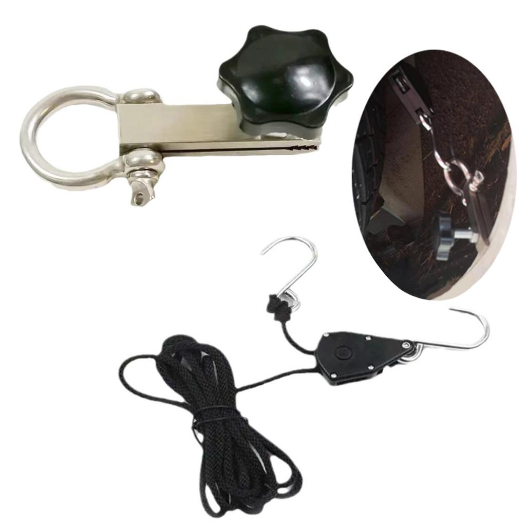 Instrument de Reparare Apărătoare Noroi Auto Instrument de Fixare Zgârieturi Parcare Cu Clip de Fixare Sprânceană Ajustabil și Frânghie Pentru Fixarea Deformărilor Caroseriei Auto