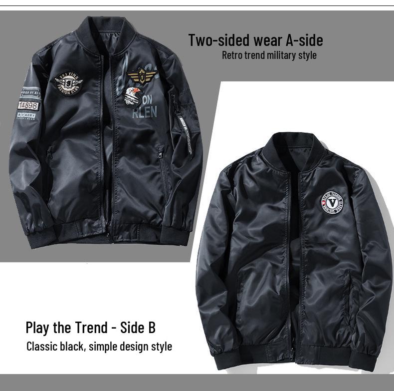 2019 Men's Reversible US Air Force Pilot Baseball Jacket