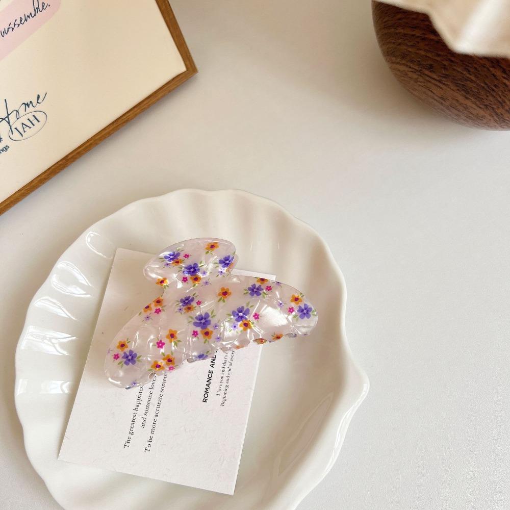 Sweet Hair Claw Clip Retro Floral Hair Accessories Fashion Hairpin  Girls Gifts