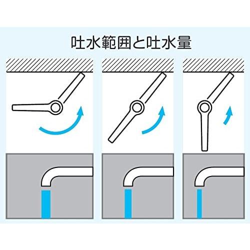 Sanei One-Touch Lever Easy To Operate Water Discharge and Stop Water Easy Installation Water Saving Includes Adapter for Other Companies PR2332F