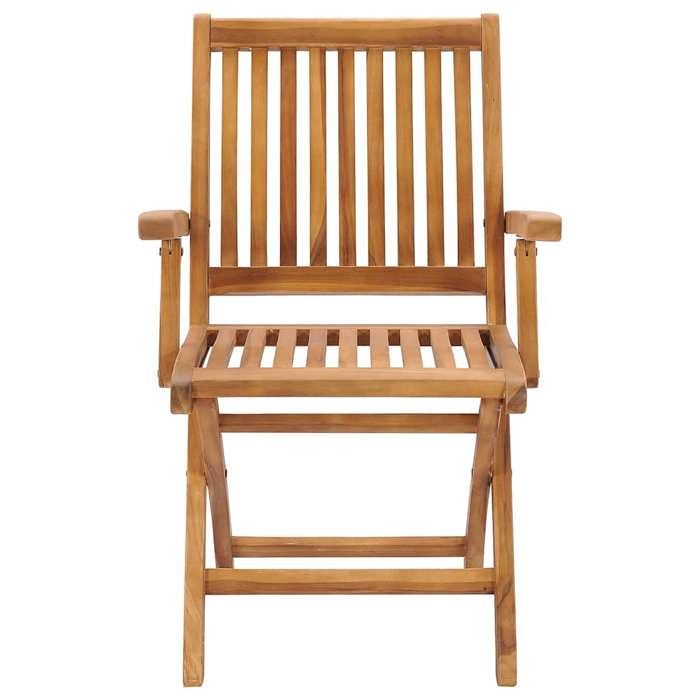 Exclusive House - Folding Chairs with Cushions, 6 Pieces, Made of Solid Teak