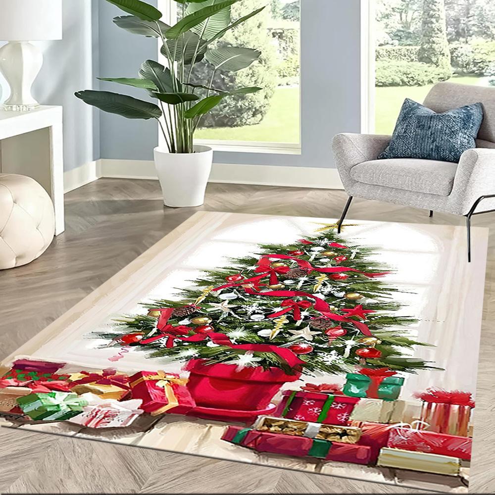Christmas 207 Carpet Perfect for Game Room Entryway Decorate room Dining Room Antislip Carpet Anime Office Decor