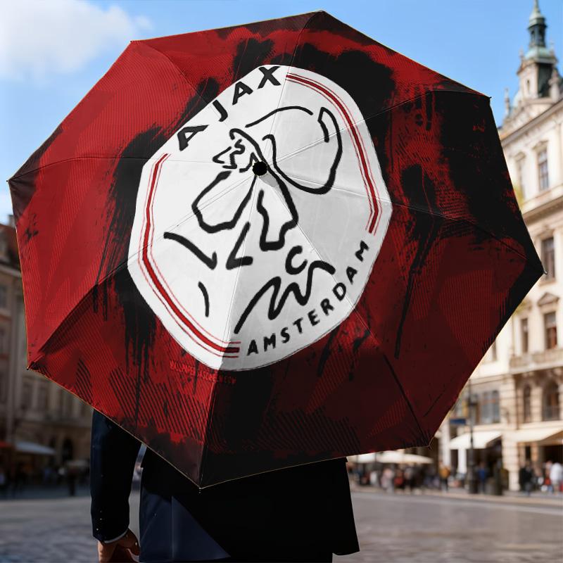 Bold Ajax Amsterdam Spirit Automatic Folding Umbrella - 8-Rib Travel Umbrella with Auto Open/Close & Portable Gifts for holidays or birthdays