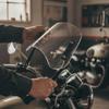 Retro Motorcycle Windshield with Headlight Bracket Screw-Fastened