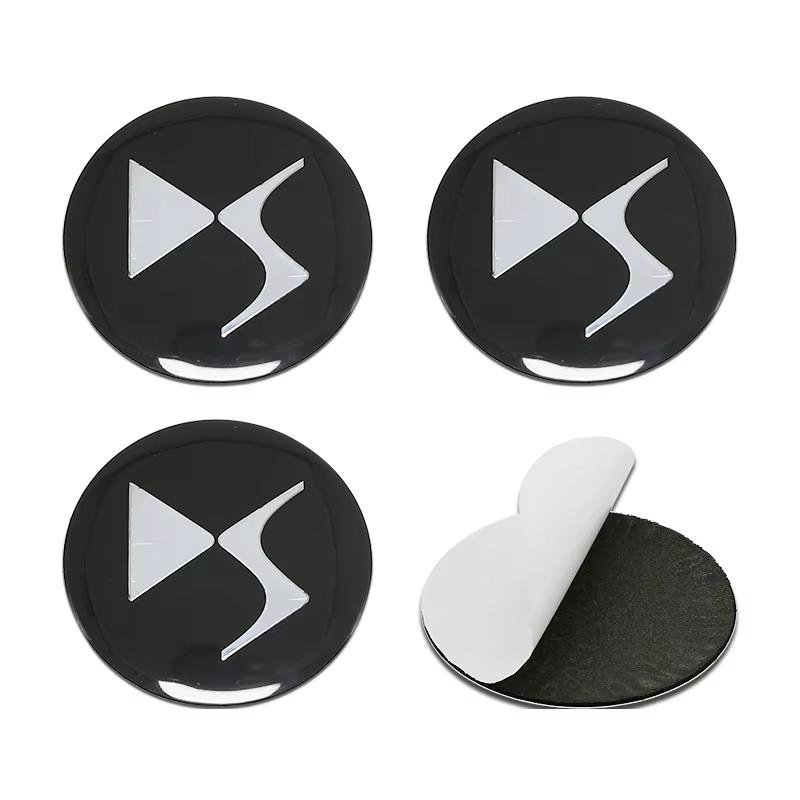 CITROËN 56mm Wheel Center Caps Stickers 3D Alloy Logo Emblem Badge Hub Decal for C3 C4 C5 C6 Berlingo Picasso (Set of 4 Pcs)