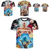 Tee Summer Dragon Ball Z Goku Super Saiyan 3d Print Casual Tshirt Men Women Top