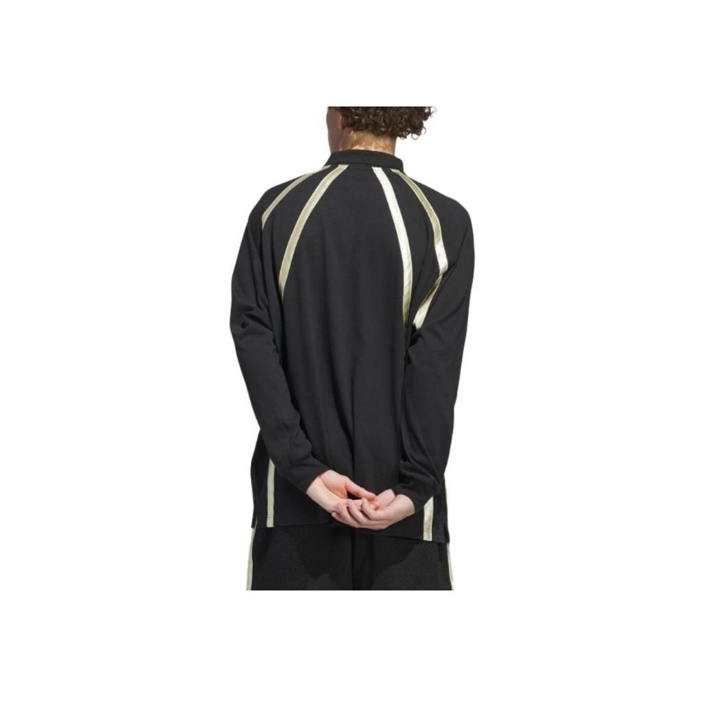 Adidas Originals Color-Block Loose Pullover Sweatshirt Unisex Tops Black IR6377