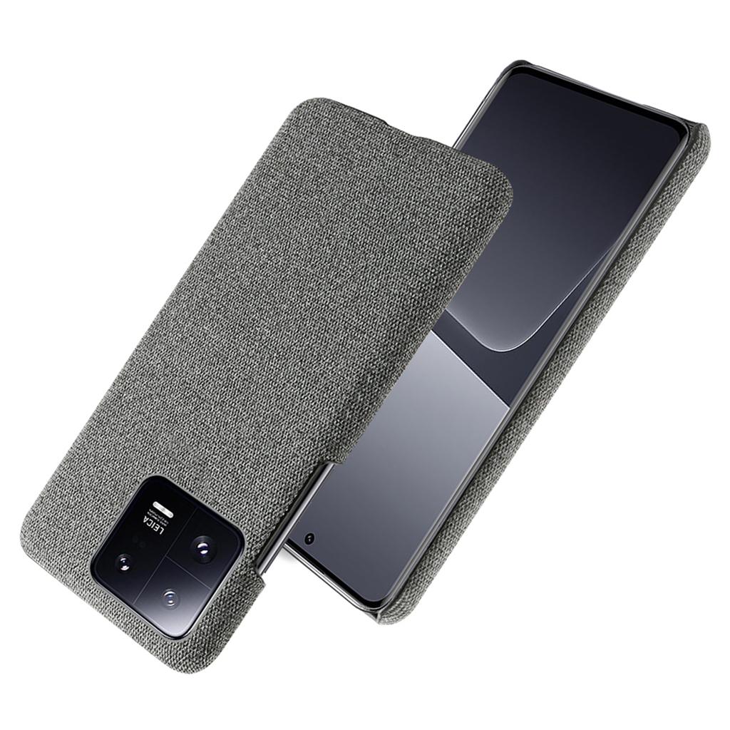 Shockproof Phone Case For Xiaomi 13 Pro 5G,Solid Color Hard PC Cloth Texture Mobile Phone Cover