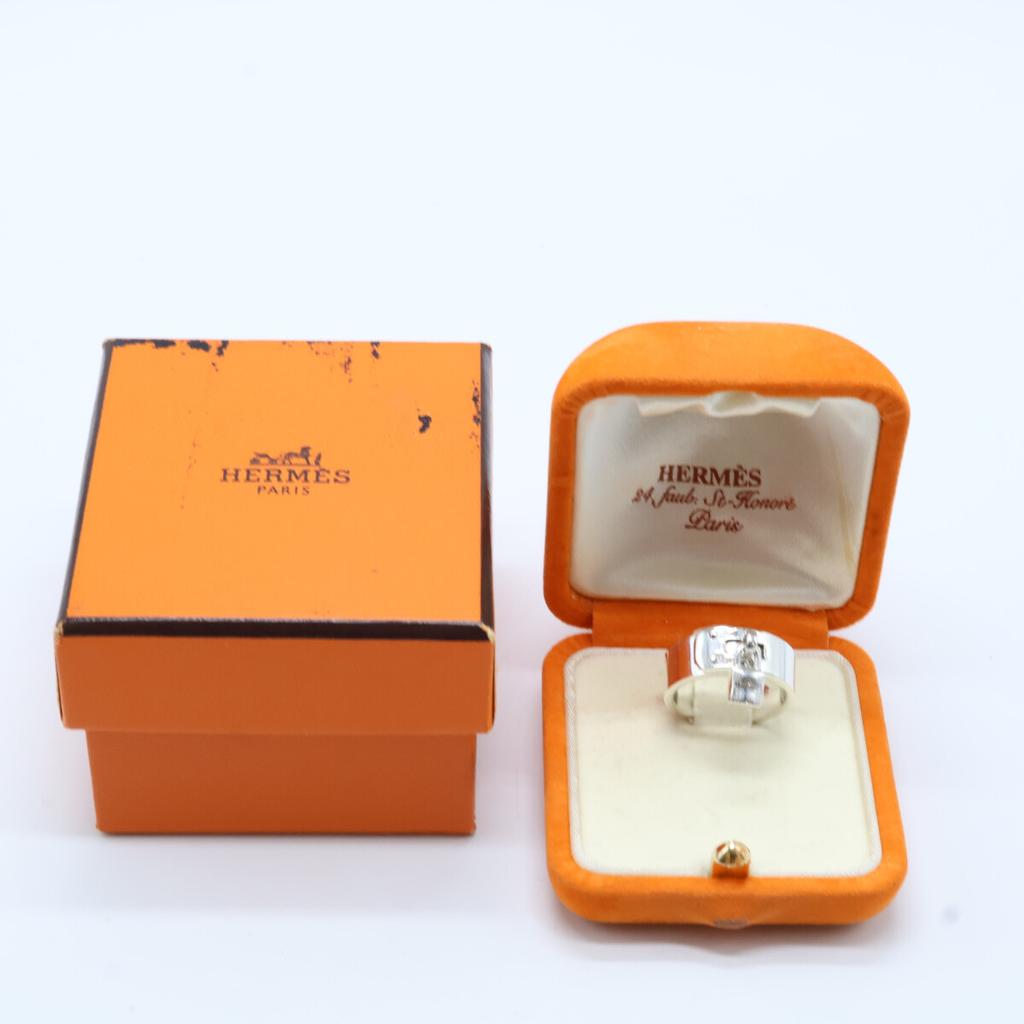 HERMES 925 Kelly Ring ring 51 SilverUsed