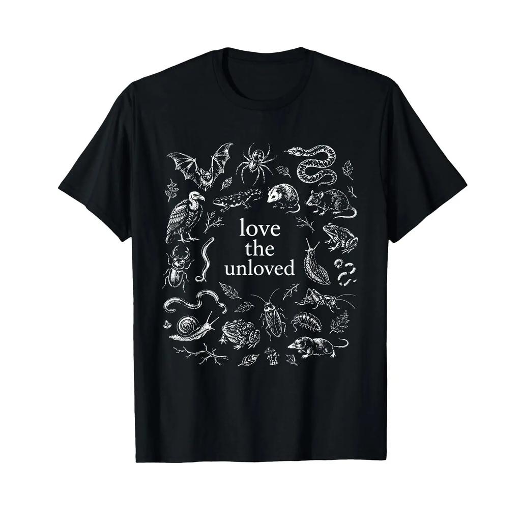 Love The Unloved Misunderstood Critters Nature Clothing T Shirt Vintage Washed Slightly Comfortable Unisex Casual Streetwear