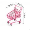 Compact Storage Solution: Mini Shopping Cart Organizer for Office and Home Accessories