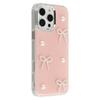 For iPhone 16 Pro Case Pearl Bow Epoxy Design TPU+PC Phone Back Cover