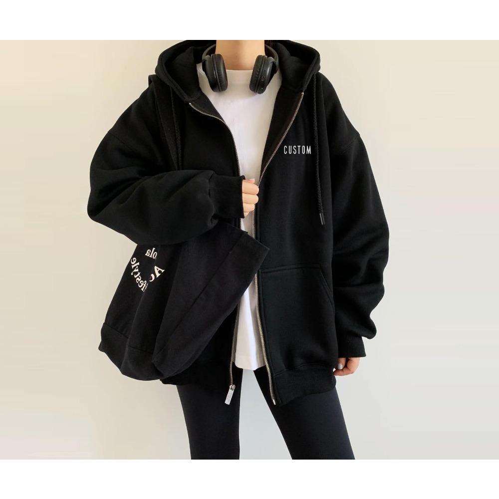 

Zipper Hoodie Logo Hoodie Personalized, Simple, Fashionable, Suitable for Both Men and Women XXXL