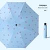 Women's Folding Sun & Rain Umbrella with UV Protection and Logo