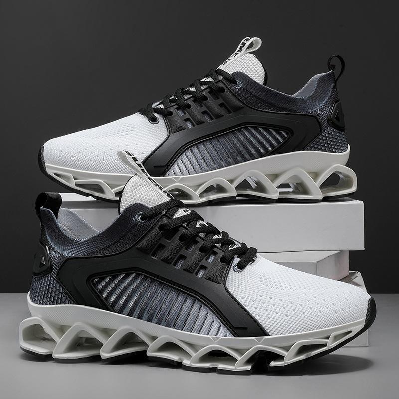 Year Blade Large Size Men's Casual Sneakers Sports Walking Shoes Comfortable Lace-Up Sneakers All Seasons