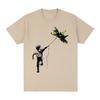 Banksy T-shirt Not War Peace Cotton Unisex T Shirt New TEE TSHIRT Womens Tops Unisex