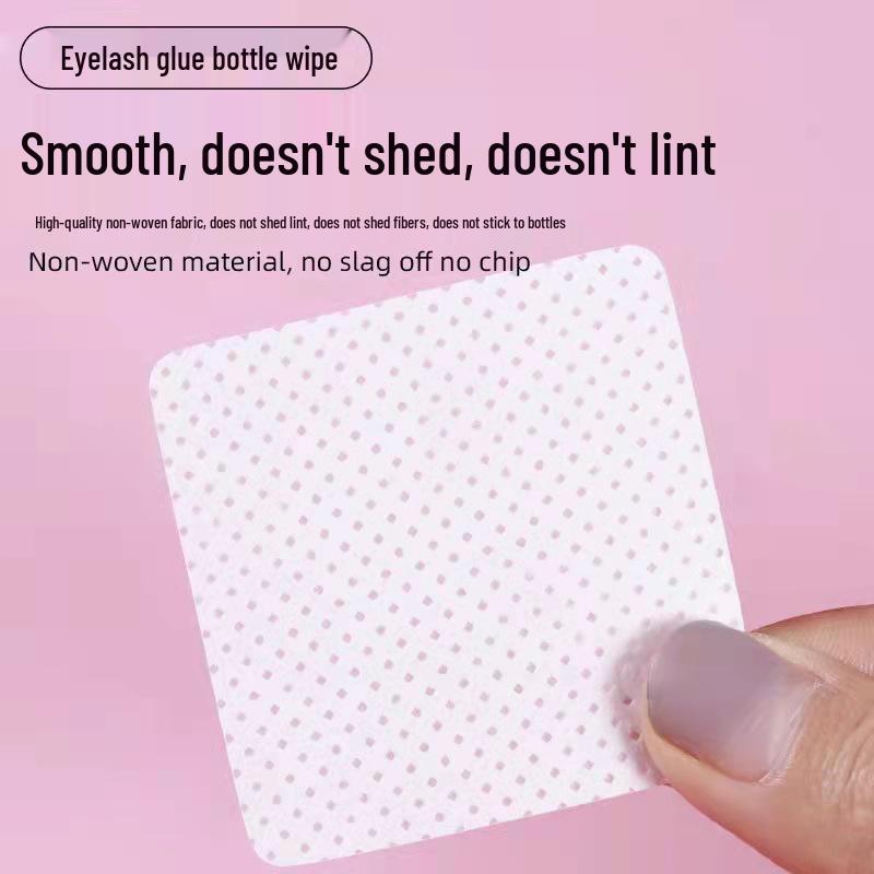 Lint-Free Nail & Glue Cleaning Cotton Pads - Polish Remover & Eyelash Glue Wipes