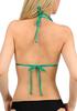 Plážové oblečení Polstrovaný Drapovaný Plavkový Top Prodává se Samostatně Velikost Bikiny Zelená [Sanas] (P (Japonské S), (SG) Lesklý)
