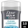 Dove Men+care Deodorant Stick, Clean Comfort, 3 Oz