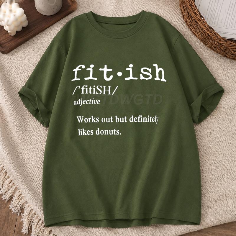 Gym Lover Humor Unisexs Tshirt Funny Fitness Gift Tshirts Fitness Definition Print Short Sleeve Tee Funny Gym Lover Casual Top
