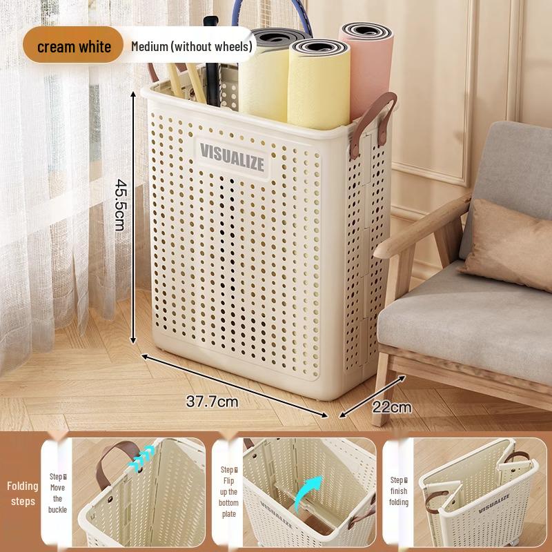 

Wheeled Yoga Mat and Sports Gear Organizer Basket