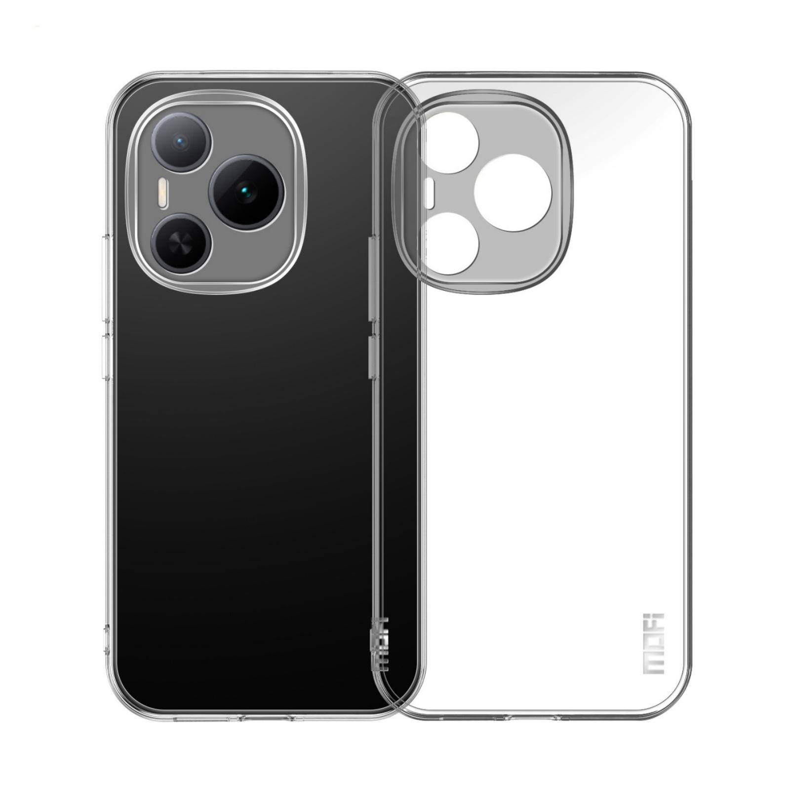 

For Honor Power 5G Clear Phone Case MOFI Ultra-Thin TPU Phone Back Cover Transparent