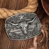 Retro Western Cowboy Star Card Zinc Alloy Belt Buckle – Unisex and Versatile