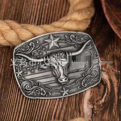 Retro Western Cowboy Star Card Zinc Alloy Belt Buckle – Unisex and Versatile