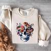 Hiphop Skulls Heat Transfer Vinyl Flower Parches Ropa T-Shirt Hoodies Diy Heat Press Appliqued Clothes Stickers Patches