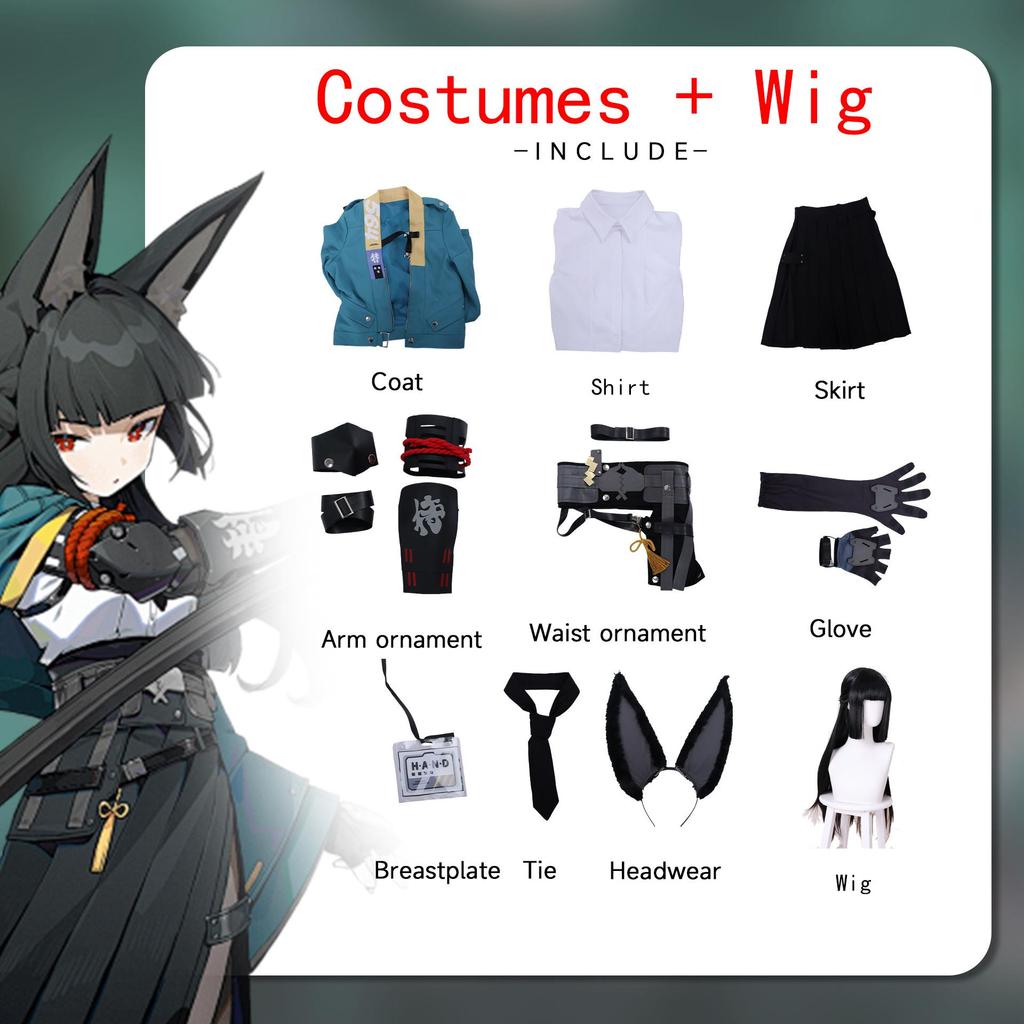 Anime Zenless Zone Zero Cosplay Costume HSOS6 Xingjianya Costume Halloween Anime ZZZ Outfit Dziewczyna Uniform Wig Prezenty Urodzinowe Karnawał Pełny Zestaw