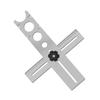 Stainless Steel Tile Hole Locator Adjustable Measuring Tool for Precise Drilling Suitable for Various Tile Materials