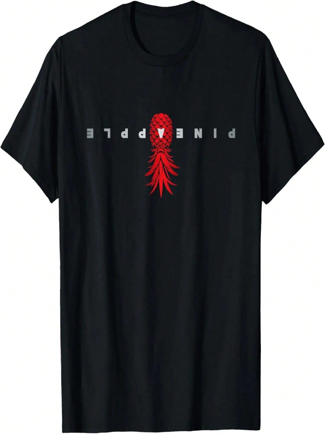Retro Upside Down Pineapple Swinger Clothing Subtle Text T-Shirt S разноцветный