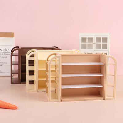 1/12 Bebek Evi Mini Süpermarket Teşhir Rafı Bebek Evi Mağaza Dolabı Modeli Bebek Evi Mobilyaları Dekor Aksesuarları