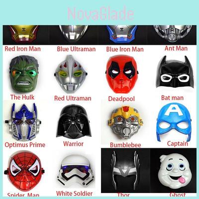Luminous Child Kids Superhero Marvel Avenger Face Masks For Halloween Party Fun