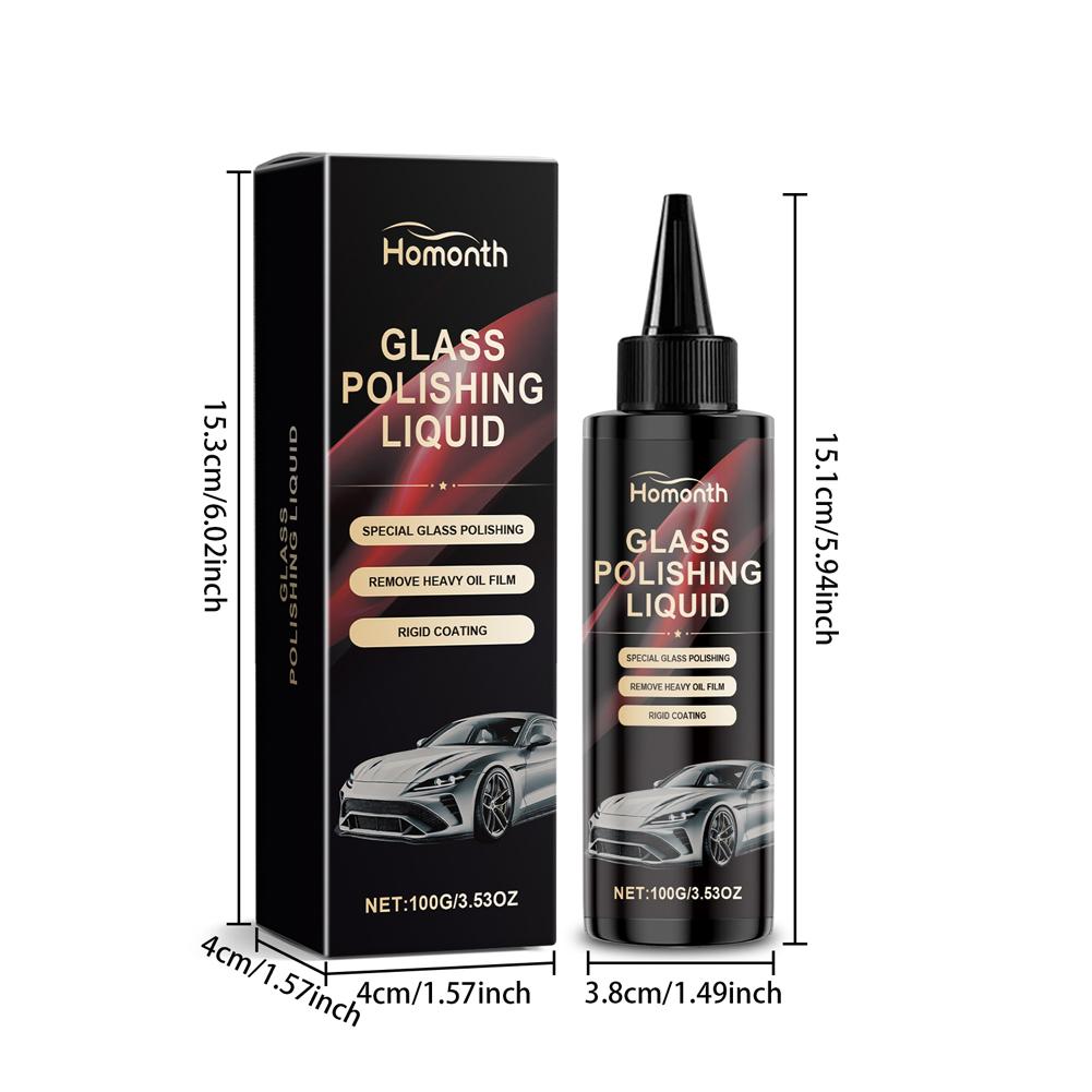 100ml Glass Polishing Liquid Car Glass Cleaning Agent Glass Polishing Paste for Mirrors & Window