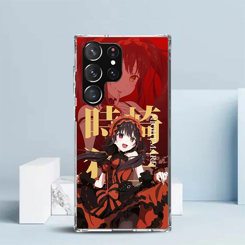 Date A Live Tokisaki Kurumi Soft Cover for Samsung Galaxy S25 Edge S26 S24 S23 Ultra Phone Case S22 S21 Plus S20 FE Print Patter
