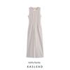 Kaslead New Women Clothes Western Style Fashion Simple Temperament Sleeveless Long Jumpsuit 3641007