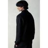 H M Regular Fit brusHed Wool Blend Cardigan Black