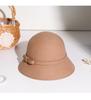 2025 Women's Autumn/Winter Hepburn Style Wool Felt Fedora Bucket Hat