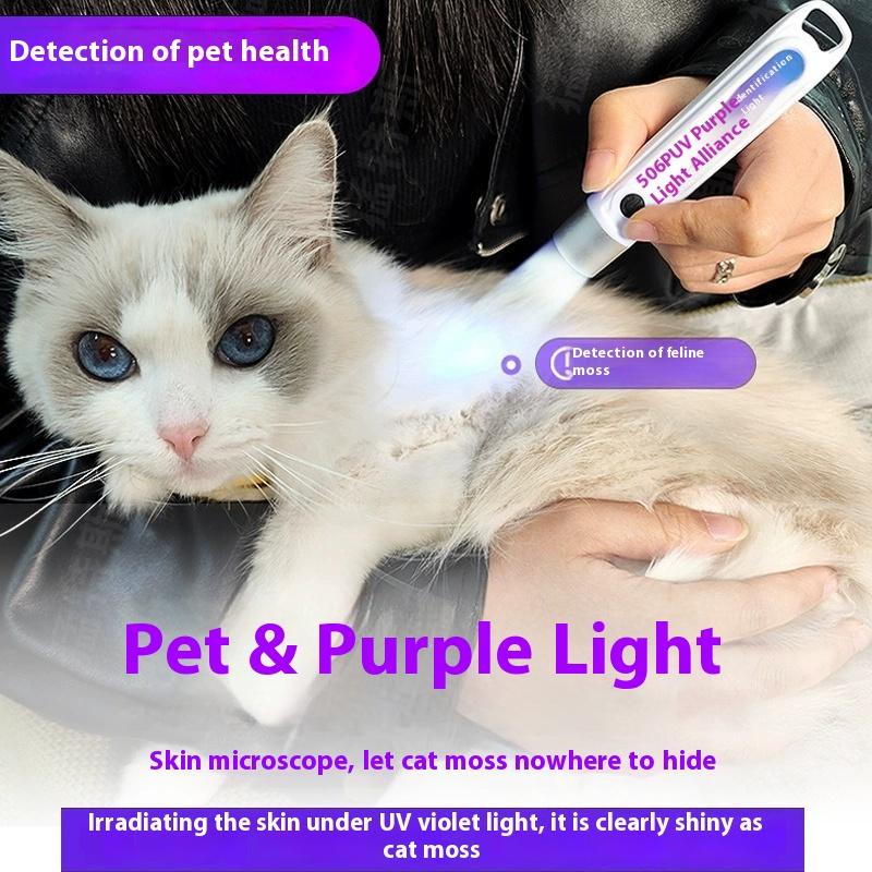 365nm UV Flashlight Ultraviolet Torch ABS Plastic Material USB Rechargeable Pet Urine Cat Tinea Money Ore Marker Detection Light