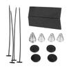 2Sets Black Kit Mounting  Car Electric Fan Electric Fan Mounting Kit Electric Radiators  For Car