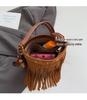 Autumn/Winter Retro Suede Tassel Ethnic Crossbody Bag
