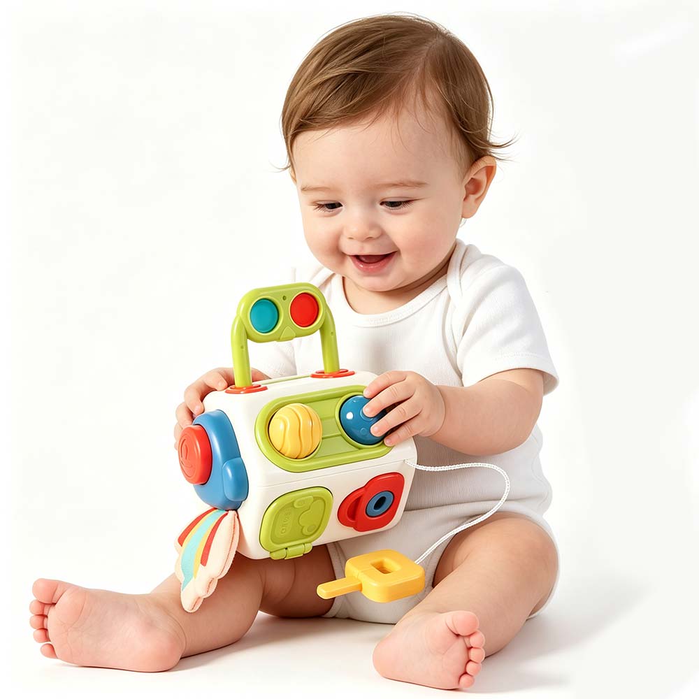 Parent-child Interactive Montessori Sensory Toys Puzzle Baby Busy Cube  Fine Motor Skills Toys