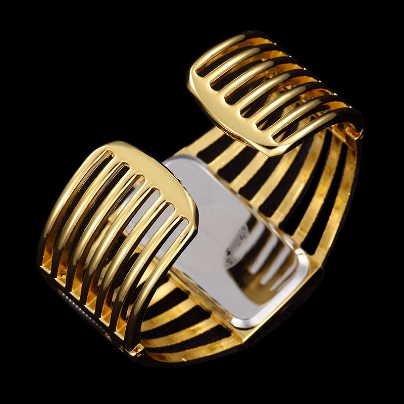 W27 Women's Upscale Fashion Quartz Watch Girls' Hollow out Bracelet Creative Metal Lady Versatile Trend Wristwatches