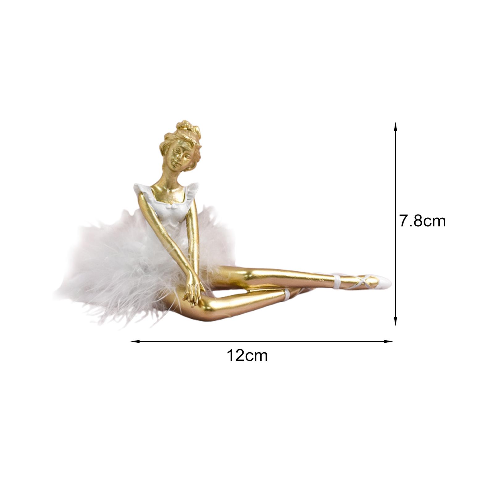

Ballet Dancer Sculpture Collection Home Resin Girl Figure Ballerina Statues Figurines for Birthday Dinning Table Party Entrance