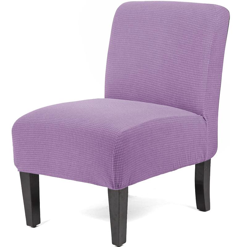 Stretch Spandex Dining Room Hotel Armless Accent Chair Cover Slipcover Armless Chair Furniture Protector Covers